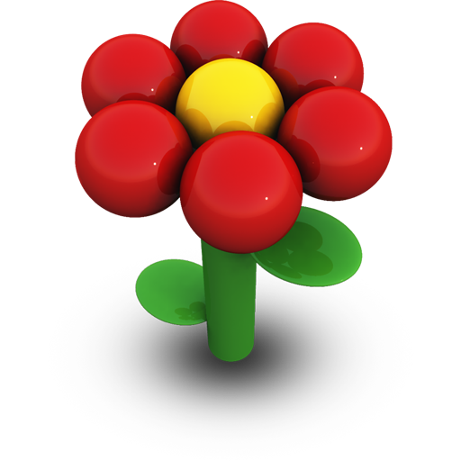 Red Daisy Icon