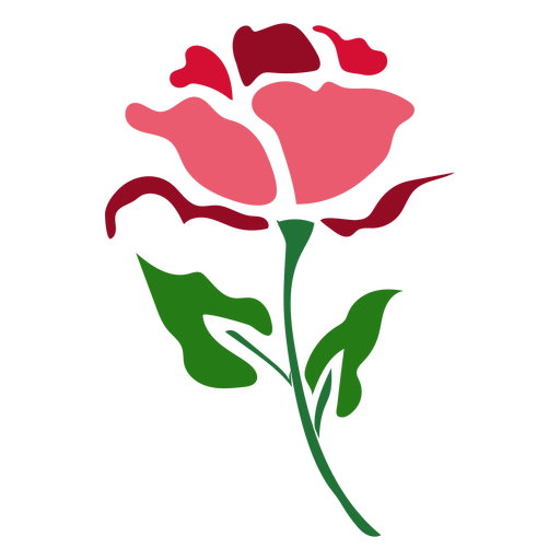 Red Rose Stem Icon