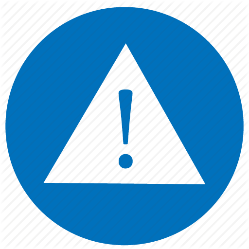 Blue Error, Danger Icon