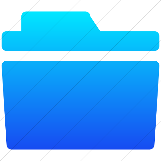 Simple Ios Blue Gradient Broccolidry Folder Icon