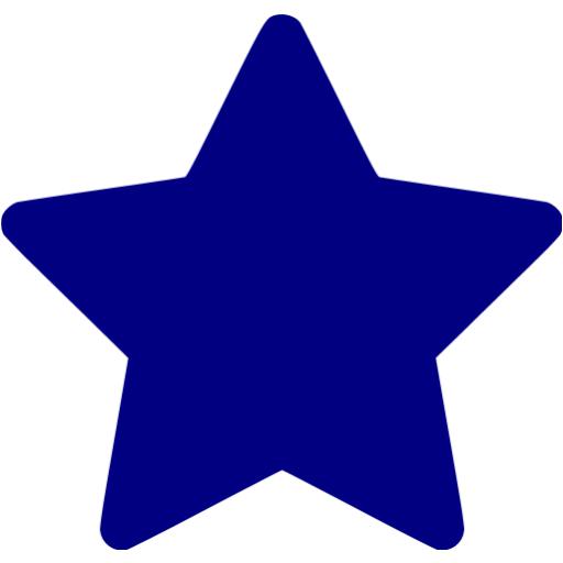Navy Blue Star Icon
