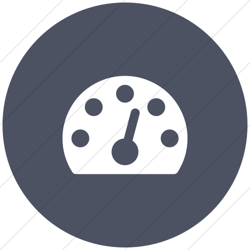 Flat Circle White On Blue Gray Bootstrap Font Awesome