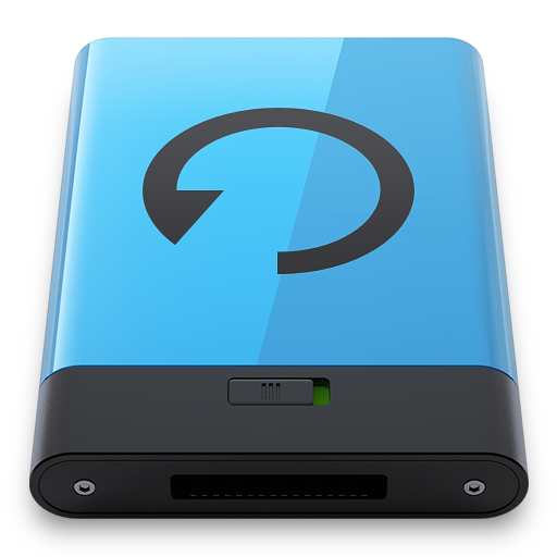 Blue Backup B Icon Hyper Realistic Hd Iconset