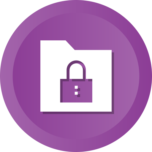Locked, Secure, Security, Folder, Group, Data, Collection Icon