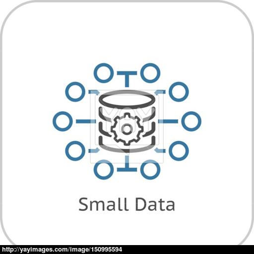 Small Data Icon Flat Design Vector