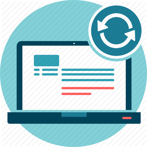 Data, Laptop, Refresh, Renew Icon