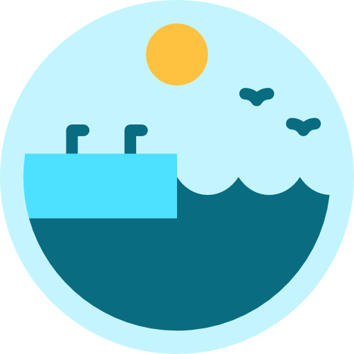 Dock, Nature, Sea, Landscape, Lake, Pier, Quay Icon