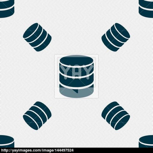 Hard Disk And Database Sign Icon Flash Drive Stick Symbol