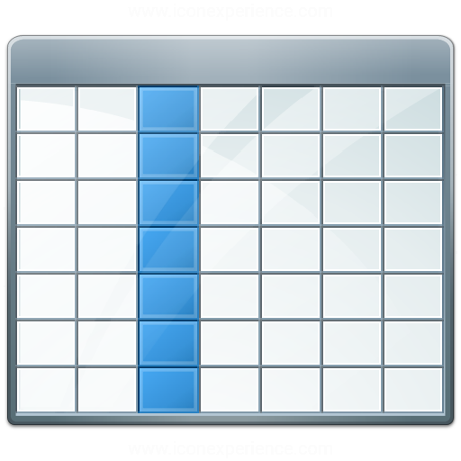 Iconexperience V Collection Table Selection Column Icon