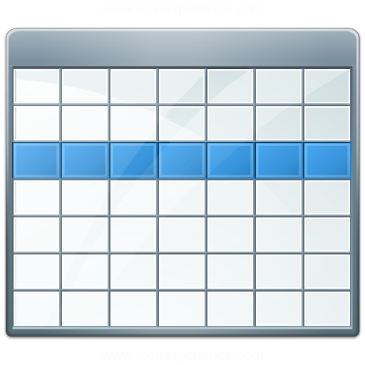 Iconexperience V Collection Table Selection Row Icon
