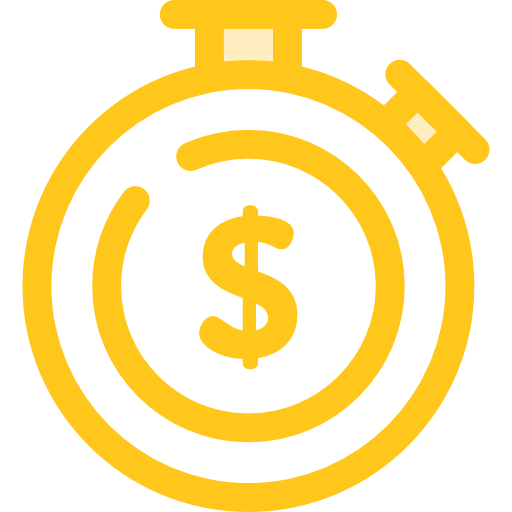 Time, Chronometer, Dollar, Stopclock, Time And Date Icon