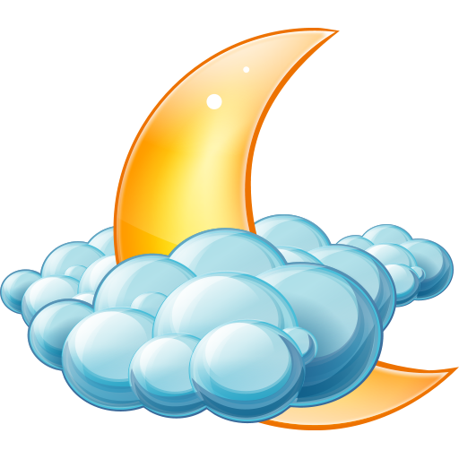 Cloudy Night Icon Large Weather Iconset Aha Soft Team