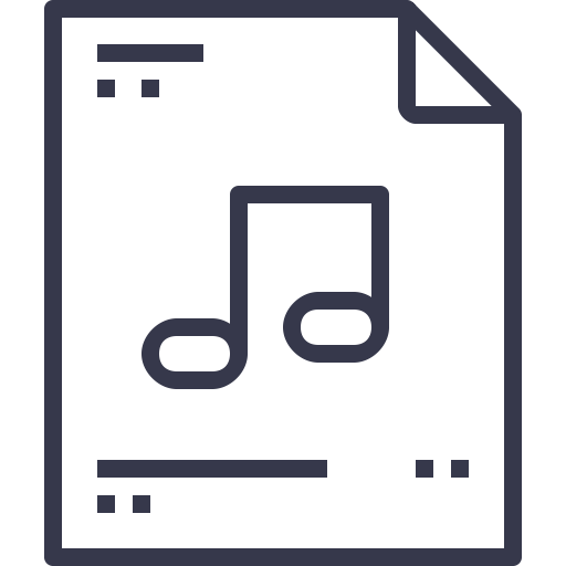 Document, Music Icon Free Of And Document Black And White Icons