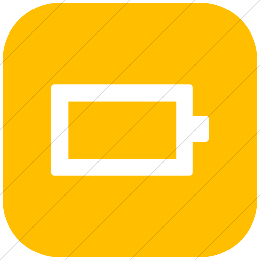 Flat Rounded Square White On Yellow Foundation