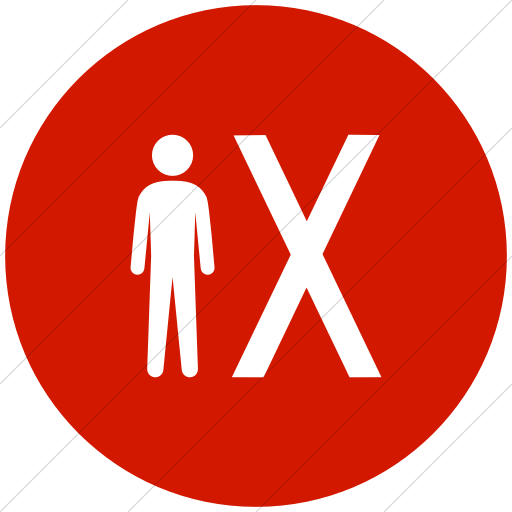 Flat Circle White On Red Ocha Humanitarians People Dead