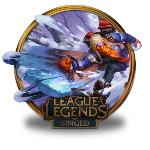Singed Icon League Of Legends Gold Border Iconset