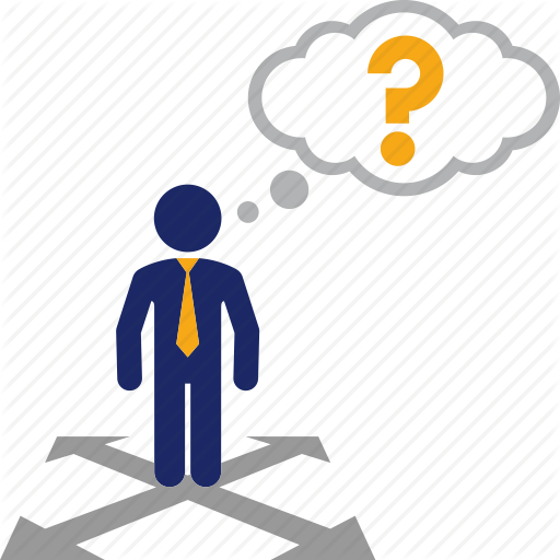 Decision, Direction, Man, Question Icon