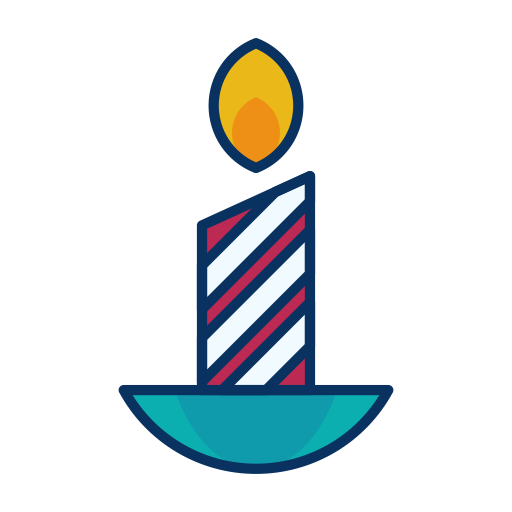 Fire, Candle, Flame, Decoration Icon