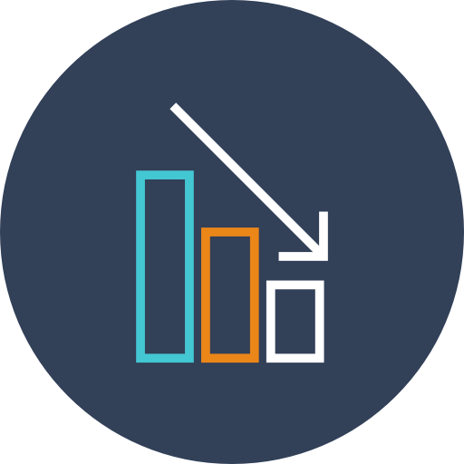 Graph, Bars, Decrease Icon Free Of Linear Finance Icons