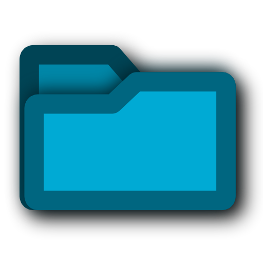 Deep, Blue, Folder Icon