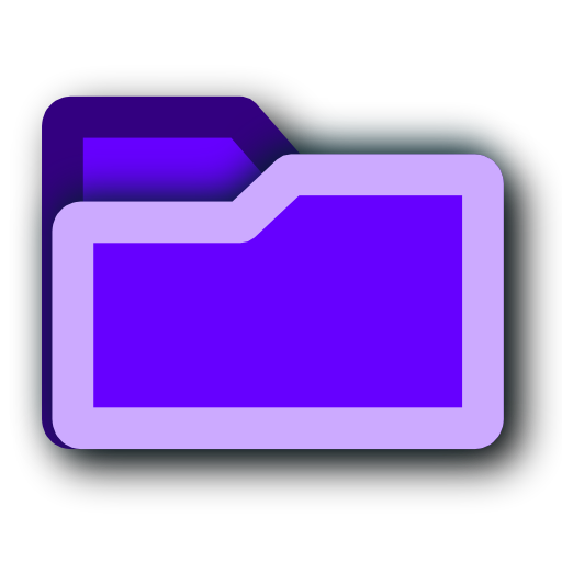 Deep, Purple, Folder Icon