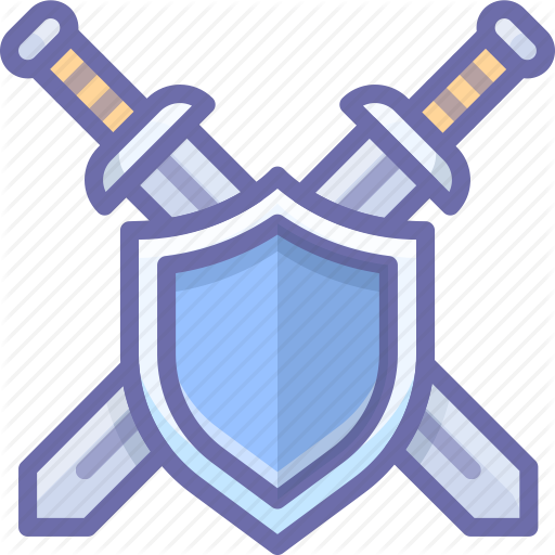 Defend, Shield, Swords Icon
