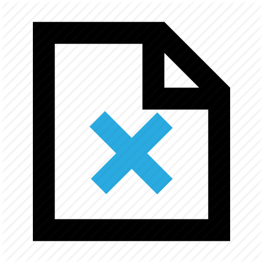 Cancel, Delete, Document, File, Page, Paper, Remove Icon