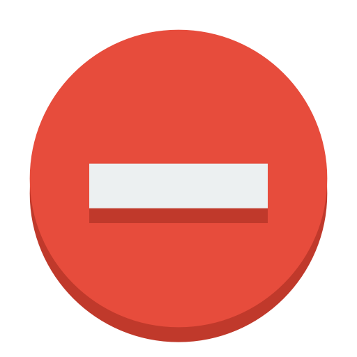 Sign Delete Icon Small Flat Iconset Paomedia