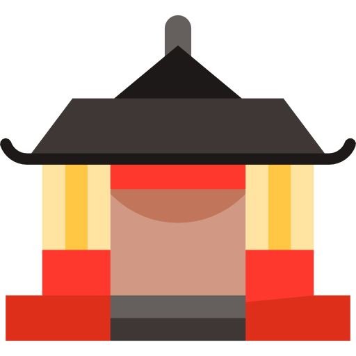 Shinto, Temple, Delete Icon