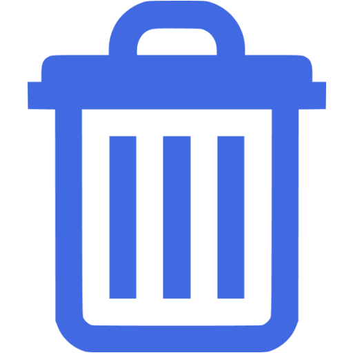 Royal Blue Delete Icon