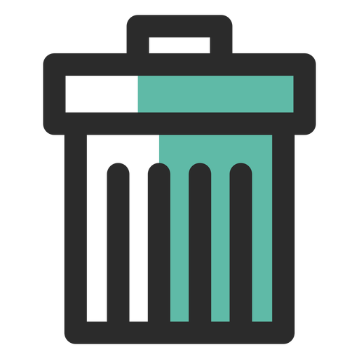 Recycle Bin Colored Stroke Icon