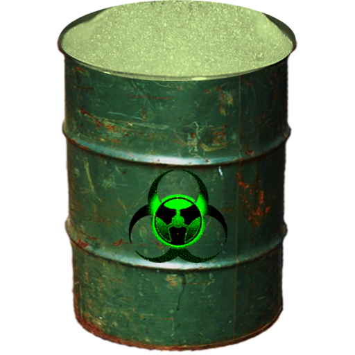 Biohazard Barrel Full Recycle Bn Icon