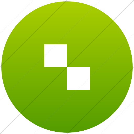 Flat Circle White On Green Gradient Foundation Social
