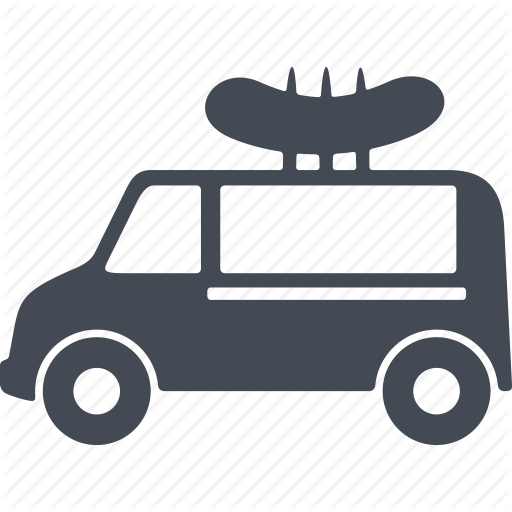 Car, Delivery Of Products, Fast Food, Transport Icon