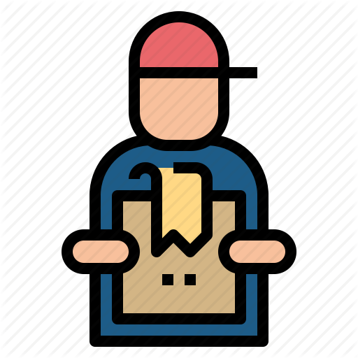Delivery, Man, Postman, Shipping Icon