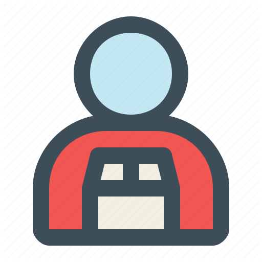 Courier, Deliver, Delivery Man, Delivery Service Icon