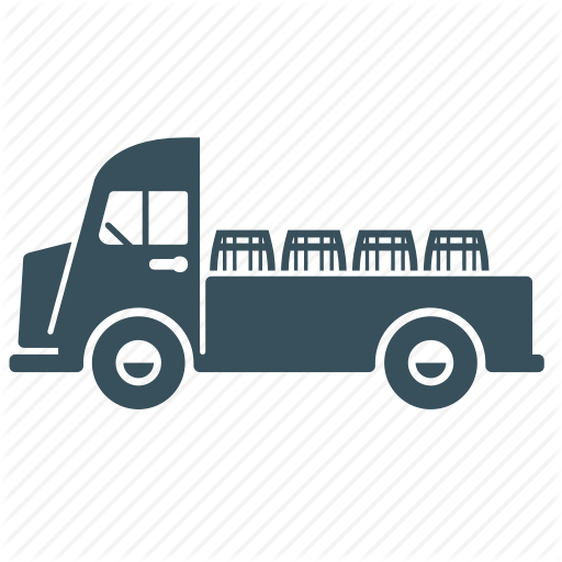Barrel, Beer, Delivery, Transport, Truck, Van Icon