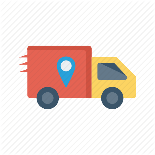 Delivery, Location, Map, Truck, Van Icon