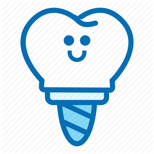 Character, Dental, Dentist, Medical, Molar, Tooth, Tooth Implant Icon