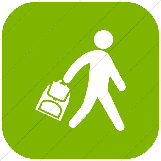 Flat Rounded Square White On Green Ocha Humanitarians