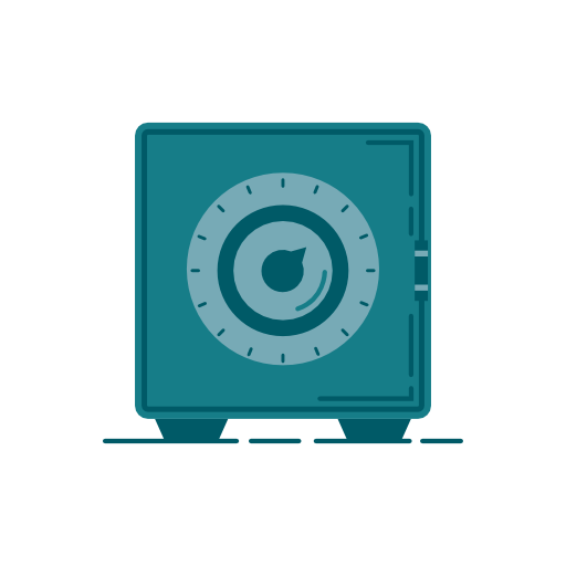 Safety Deposit Box Icon Free Of Banking Icons Vector