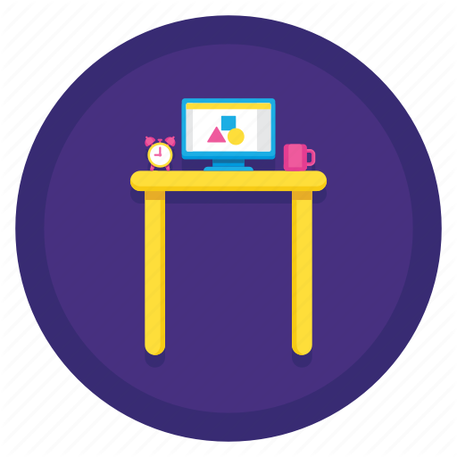 Desk, Standing, Standing Desk Icon