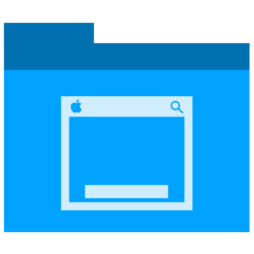 Desktop, Folder Icon Free Of Phlat Blue Folders Icons