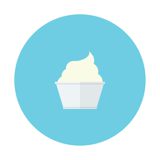 Cream, Stick, Ice, Dessert, Vanilla Icon