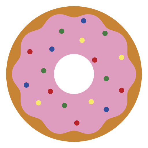 Strawberry Doughnut Icon Dessert Icon