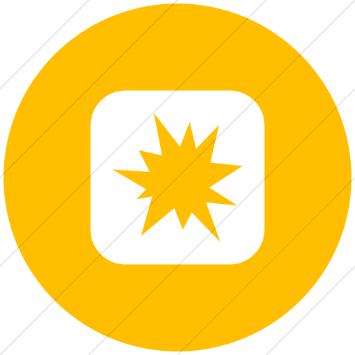 Flat Circle White On Yellow Ocha Humanitarians Inverse