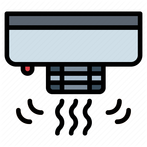 Detector, Fire, Security, Sensor, Smoke Icon