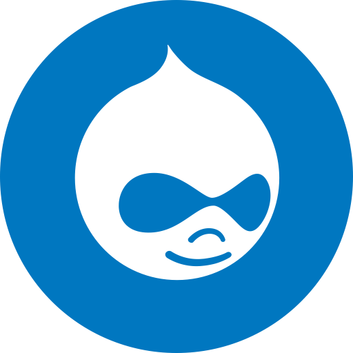 Drupal, Cms, Web, Development, Logo, Code Icon