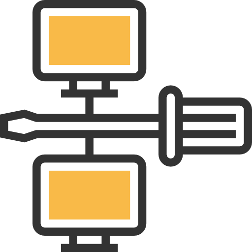 Screwdriver, Connection, Management, Network, Networking Icon