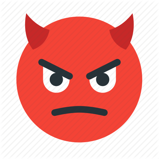 Devil, Emoticon, Evil, Face, Halloween Icon
